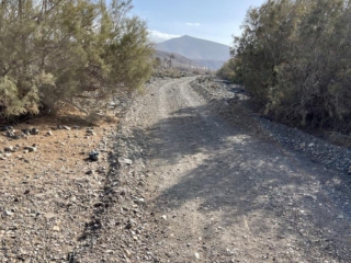 Ajuy, Palmenoase und Felsentor.